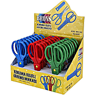 BRONS BR-702 YAYLI KORUMALI ÖĞRENCİ MAKASI - BRONS