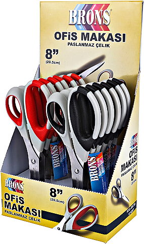 BRONS BR-705 OFİS MAKASI 8 inç 20.5cm - 3