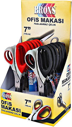 BRONS BR-706 OFİS MAKASI 7 inç 18cm - 3