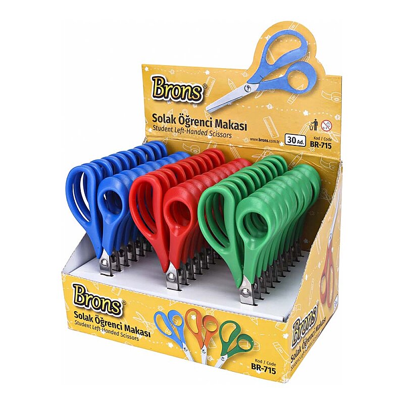 BRONS BR-715 SOLAK ÖĞRENCİ MAKASI