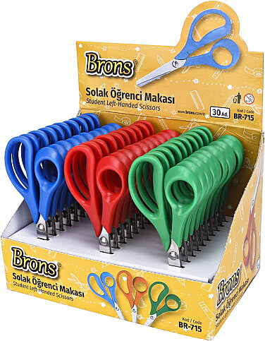 BRONS BR-715 SOLAK ÖĞRENCİ MAKASI - 4