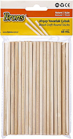 BRONS BR-914 YUVARLAK ÇUBUK NATUREL KALIN - 2