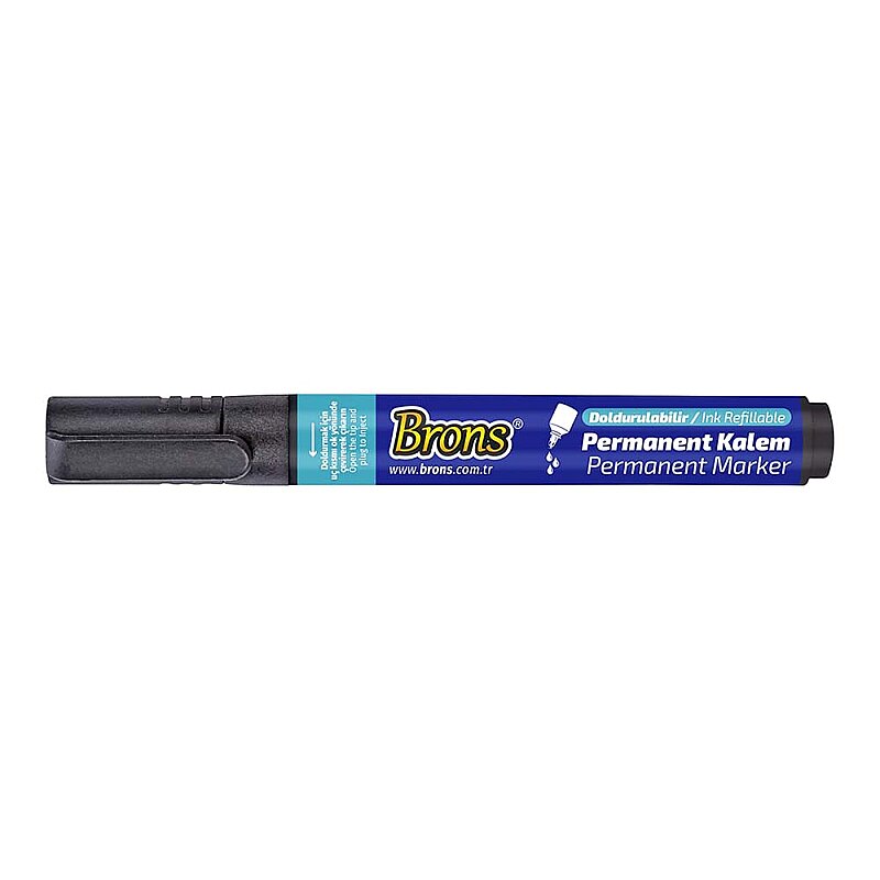 BRONS BR-9620 DOLDURULABİLİR PERMANENT MARKÖR SİYAH