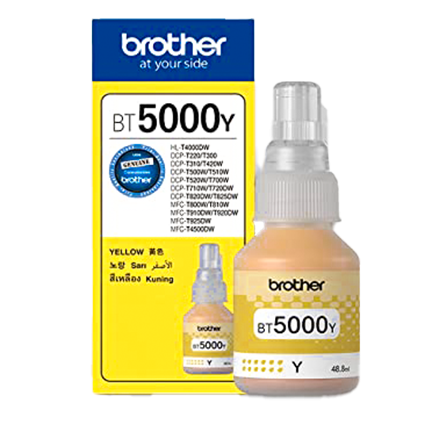 Brother Bt5000Y Sarı Mürekkep Kartuş 5000 Sayfa (Dcpt300 Dcpt500W Dcpt700W Mfct800W) - 1