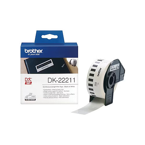 BROTHER DK22211 P-TOUCH ETİKET MAKİNESİ ŞERİDİ 29mmx15.24m - 1