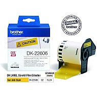 BROTHER DK22606 P-TOUCH ETİKET MAKİNESİ ŞERİDİ 62mmx15.24m - BROTHER P-TOUCH