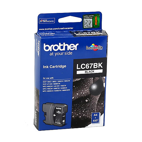 BROTHER LC67BK SİYAH KARTUŞ 450 SAYFA (MFC 795CW MFC J615W) - 1