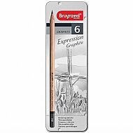 BRUYNZEEL EXPRESSİON GRAPHİTE DERECELİ KURŞUN KALEM HB-8B 6LI SET (B60311006) - 1