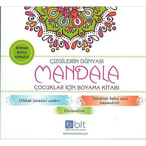 BULUT YAYINLARI MANDALA ÇİZGİLERİN DÜNYASI ÇOCUKLAR İÇİN BOYAMA KİTABI - 1