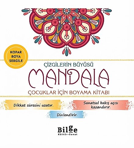 BULUT YAYINLARI MANDALA ÇİZGİLERİN BÜYÜSÜ ÇOCUKLAR İÇİN BOYAMA KİTABI - 1