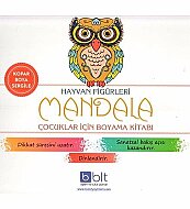 BULUT YAYINLARI MANDALA HAYVAN FİGÜRLERİ ÇOCUKLAR İÇİN BOYAMA KİTABI - BULUT YAYINLARI