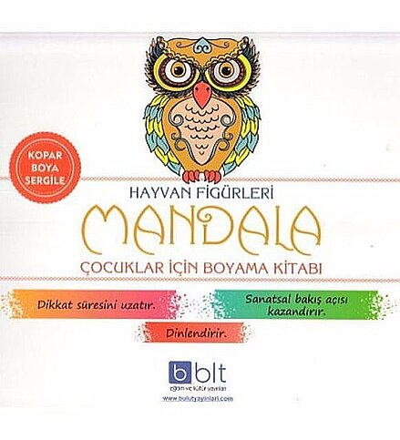 BULUT YAYINLARI MANDALA HAYVAN FİGÜRLERİ ÇOCUKLAR İÇİN BOYAMA KİTABI - 1