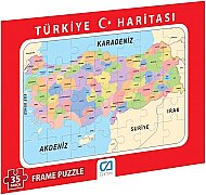 CA PUZZLE FRAME TÜRKİYE HARİTASI 35 PARÇA (CAFARM-10150) - CA