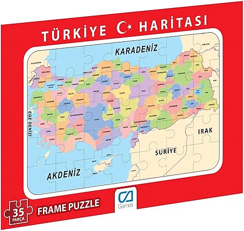 CA PUZZLE FRAME TÜRKİYE HARİTASI 35 PARÇA (CAFARM-10150) - 1