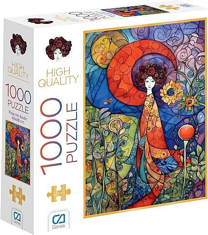 CA PUZZLE GAMES PELERİNLİ KADIN 1000 PARÇA (7051) - 1