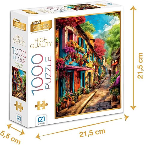 CA PUZZLE GAMES RENKLİ EVLER 1000 PARÇA (7091) - 1