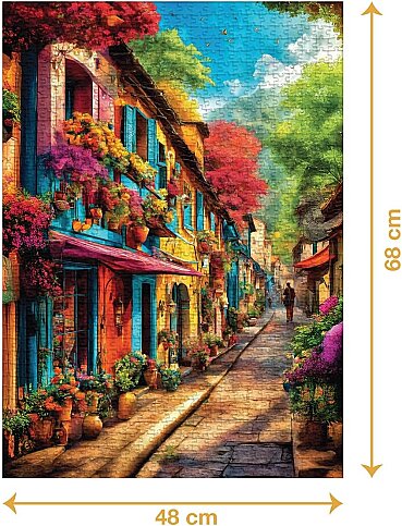CA PUZZLE GAMES RENKLİ EVLER 1000 PARÇA (7091) - 2