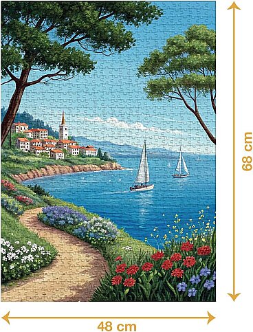 CA PUZZLE GAMES SAHİL YOLU 1000 PARÇA (7088) - 2