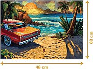 CA PUZZLE GAMES SAHİLDEKİ ARABA 1000 PARÇA (7093) - CA (1)
