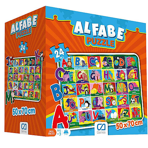 CA PUZZLE YEĞİTİCİ ALFABE 24 PARÇA (5027) - 1