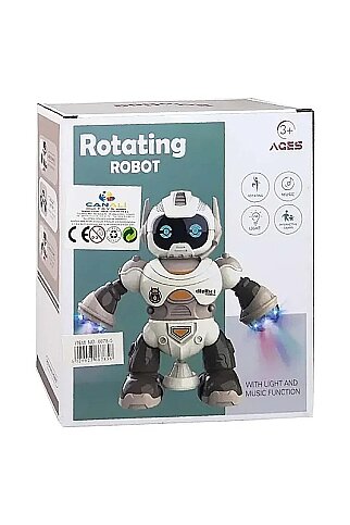 CAN TOYS 6678-5 PİLLİ IŞIKLI SESLİ ROBOT - 1