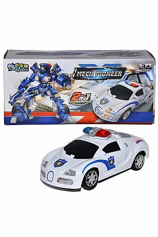 CAN TOYS JS010-A ŞARJLI ROBOTA DÖNÜŞEN KUMANDALI ARABA - 1