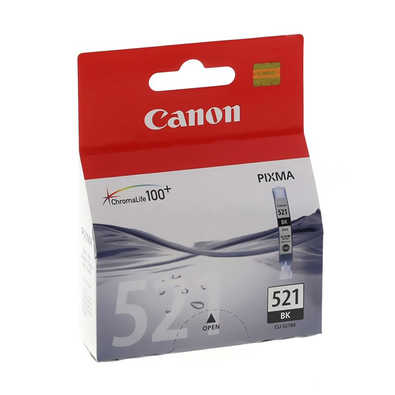 CANON CLI-521BK SİYAH KARTUŞ (MP540 MX860 İP3600 MP560 MX870)