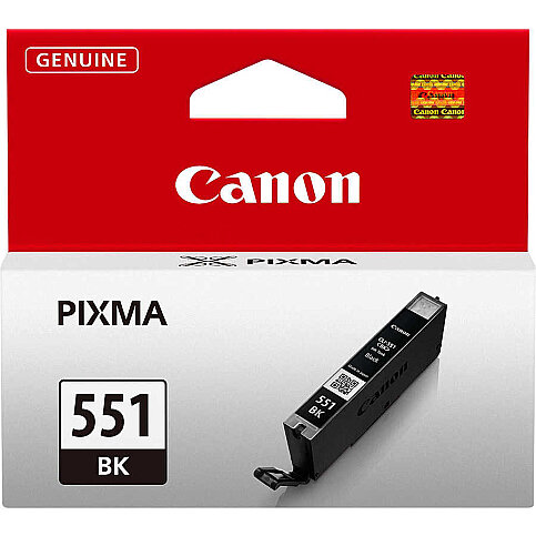 CANON CLI-551BK SİYAH KARTUŞ 332 SAYFA (MG5450 MG6450 MG7550 İX6850 İP8750) - 1