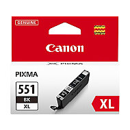 CANON CLI-551XL BK SİYAH KARTUŞ 665 SAYFA YÜKSEK KAPASİTE (MG5450 İP7250 MG7550 İX6850 İP8750) - CANON