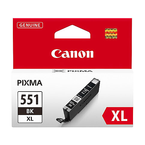 CANON CLI-551XL BK SİYAH KARTUŞ 665 SAYFA YÜKSEK KAPASİTE (MG5450 İP7250 MG7550 İX6850 İP8750) - 1