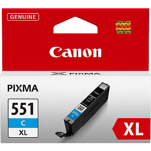 CANON CLI-551XL C MAVİ KARTUŞ 665 SAYFA YÜKSEK KAPASİTE (MG5450 İP7250 MG7550 İX6850 İP8750) - 1