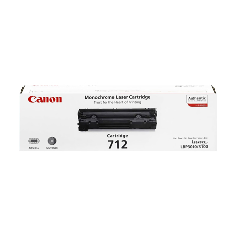 Canon Crg-712 Siyah Toner 1500 Sayfa (Lbp 3010 Lbp 3100) - 1