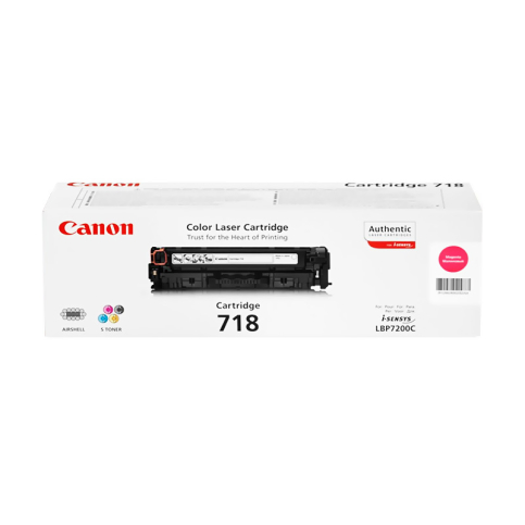 Canon Crg-718 Kırmızı Toner 2500 Sayfa (Lbp 7200 Mf 724 Lbp 7210 Mf 8330 Mf 8580) - 1