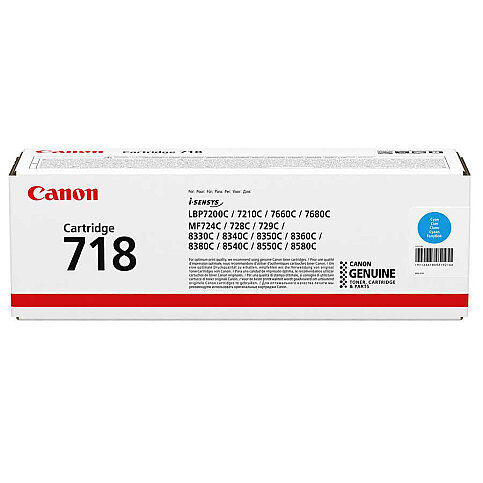 CANON CRG-718 MAVİ TONER 2500 SAYFA (LBP 7200 MF 724 LBP 7210 MF 8330 MF 8580) - 1