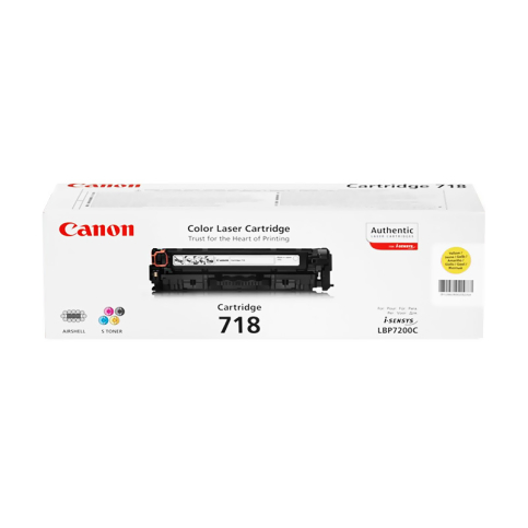 Canon Crg-718 Sarı Toner 2500 Sayfa (Lbp 7200 Mf 724 Lbp 7210 Mf 8330 Mf 8580) - 1