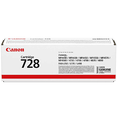 CANON CRG-728 SİYAH TONER 2100 SAYFA (MF 4410 MF 4550D MF 4730 FAX L150 FAX L410) - 1