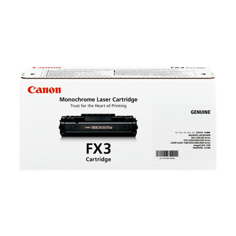 CANON FX-3 SİYAH TONER 2500 SAYFA (1060P L200 L300 L60 L360) - 1