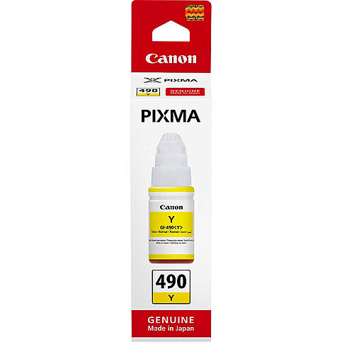 CANON GI-490Y SARI MÜREKKEP KARTUŞ 6000 SAYFA (G1400 G2400 G3400) - 1