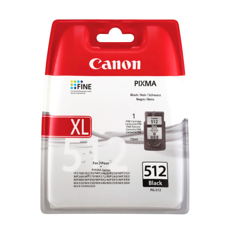 Canon Pg-512 Siyah Kartuş 400 Sayfa Yüksek Kapasite (Mp240 Mx330 Mx340 Mp282 İp2702) - 1