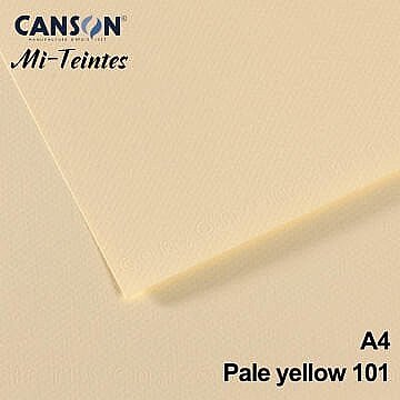 Canson 101 Mi-Teinties Fon Kartonu A4 Pale Yellow 160gr (200321641) - 1