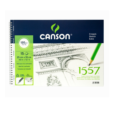 CANSON 1557 RESİM DEFTERİ 25x35 15 YAPRAK 180gr - 1