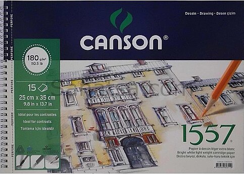 CANSON 1557 RESİM DEFTERİ 25x35 15 YAPRAK 180gr (FCNS180152535) - 1