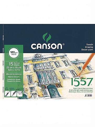 CANSON 1557 RESİM DEFTERİ 25x35 15 YAPRAK 180gr (FCNS180152535) - 1