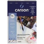 Canson 1557 Finance Çizim Bloğu A4 20 Yaprak 200Gr (Fcns20020A4Us) - CANSON