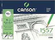CANSON 1557 RESİM DEFTERİ 25x35 15 YAPRAK 120gr (FCNS120152535) - CANSON