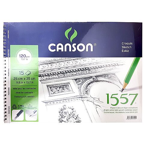 CANSON 1557 RESİM DEFTERİ 35x50 15 YAPRAK 120gr (FCNS120153550) - 1