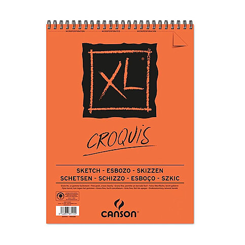 CANSON XL ALBÜM ÜSTTEN SPİRALLİ ÇİZİM BLOĞU A3 50 YAPRAK 90gr (FCNS09050A3US) - 1