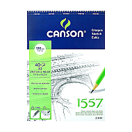 CANSON 1557 ÜSTTEN SPİRALLİ ÇİZİM BLOĞU A3 40 YAPRAK 120gr (FCNS12040A3US) - CANSON