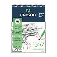 CANSON 1557 ÜSTTEN SPİRALLİ ÇİZİM BLOĞU A3 40 YAPRAK 120gr (FCNS12040A3US) - CANSON