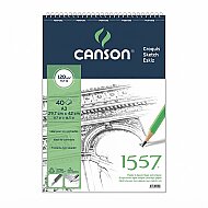 CANSON 1557 ÜSTTEN SPİRALLİ ÇİZİM BLOĞU A3 40 YAPRAK 120gr (FCNS12040A3US) - CANSON